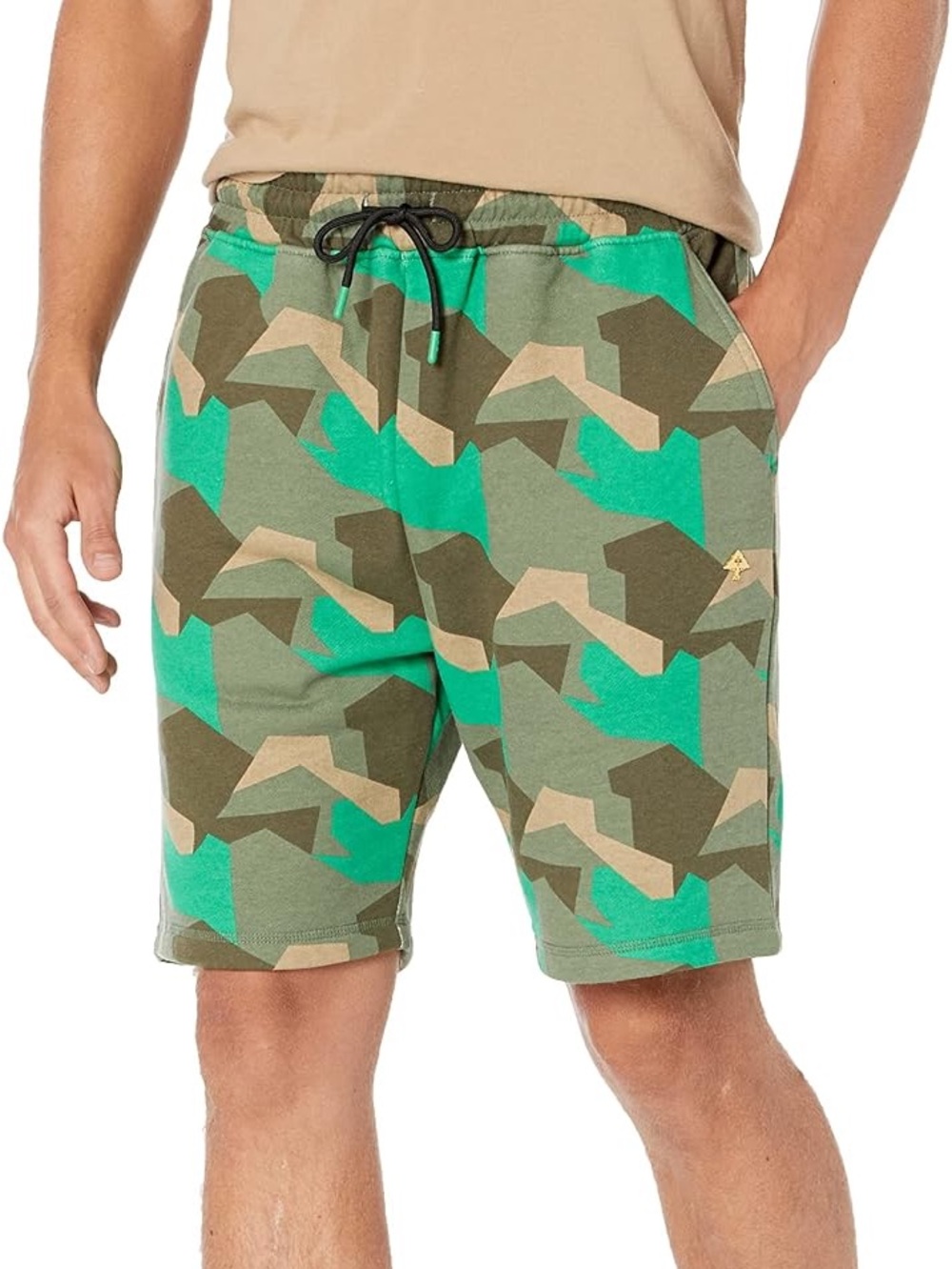 LRG Lifted Research Group Green Fleece Shorts Sz XL